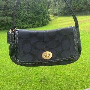 Coach Black Signature Shoulder Bag